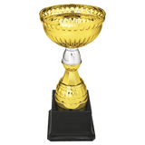 Gold/Silver Metal Cup with Plastic Stem and Base - Custom Laser Engraved