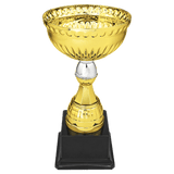 Gold/Silver Metal Cup with Plastic Stem and Base - Custom Laser Engraved
