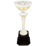Metal Ring Cup Trophy - Silver/Gold Fully Assembled - Custom Engraved Trophy