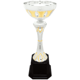 Metal Ring Cup Trophy - Silver/Gold Fully Assembled - Custom Engraved Trophy