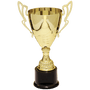 Gold Metal Flare Cup Trophy - Premium Fully Assembled - Custom Engraved Trophy
