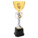 Silver-Gold Star Metal Cup Trophy - Custom Engraved Trophy