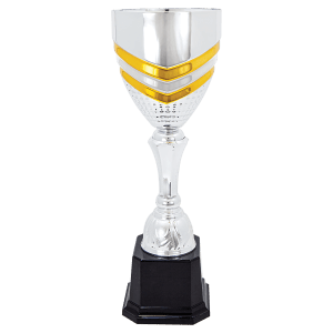 Chevron Metal Cup Trophy - Custom Engraved Trophy