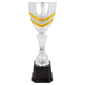 Chevron Metal Cup Trophy - Custom Engraved Trophy