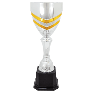 Chevron Metal Cup Trophy - Custom Engraved Trophy