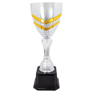 Chevron Metal Cup Trophy - Custom Engraved Trophy