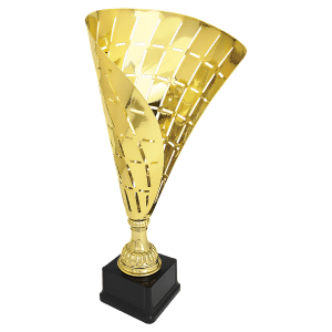 Metal Flag Cup on Plastic Base - Custom Laser Engraved