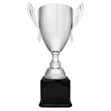 Metal Cup Trophy on Piano Finish Base - Custom Engraved Trophy