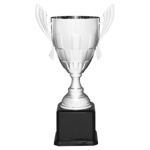Metal Cup Trophy on Piano Finish Base - Custom Engraved Trophy