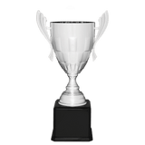 Metal Cup Trophy on Piano Finish Base - Custom Engraved Trophy