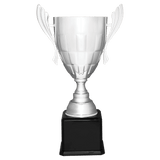 Metal Cup Trophy on Piano Finish Base - Custom Engraved Trophy