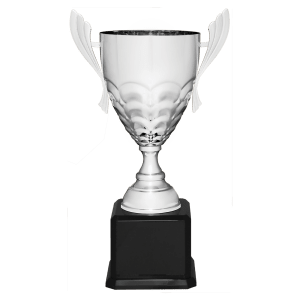 Metal Cup Trophy on Piano Finish Base - Custom Engraved Trophy