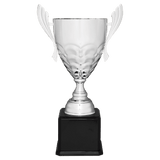 Metal Cup Trophy on Piano Finish Base - Custom Engraved Trophy