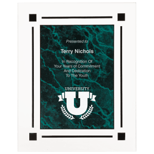 Marble Acrylic Plaque - Custom Engraved Award