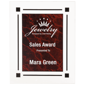 Marble Acrylic Plaque - Custom Engraved Award