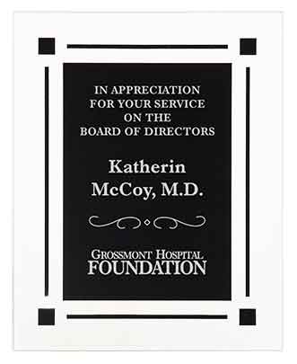 Marble Acrylic Plaque - Custom Engraved Award