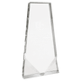 A 4 3/4" x 9" Crystal Wedge Two Front Bevels