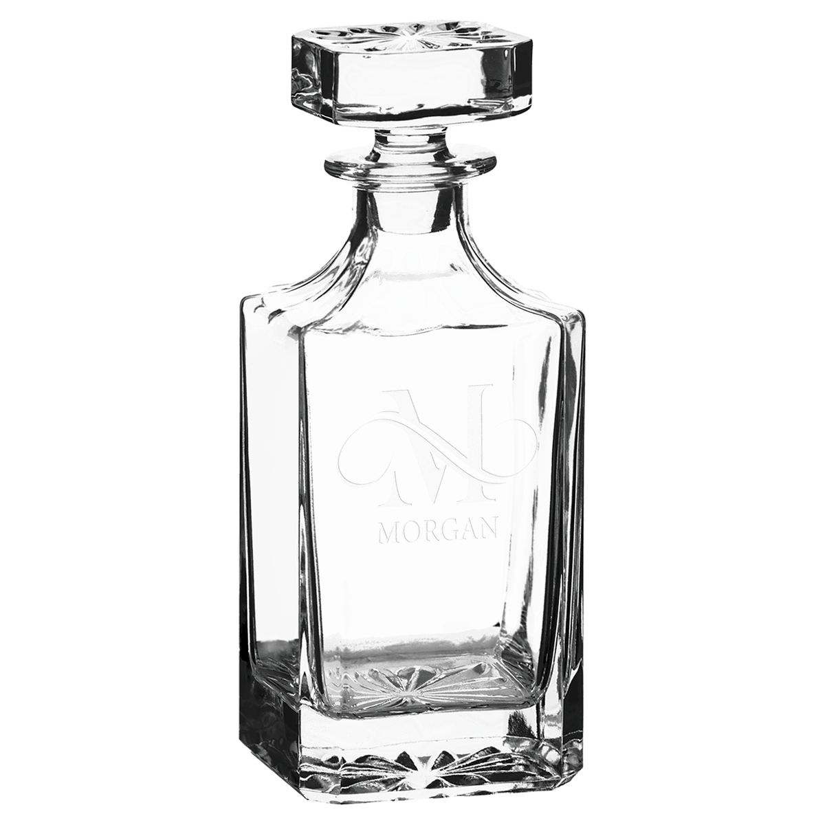 750ml Square Glass Decanter with Printed Gift Box