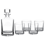 850ml Round Glass Decanter Set with Four DG401 9 oz. Glasses and Printed Gift Box