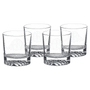 9 oz. Round Rocks Glass (Same Glass as the DCS401 Decanter Set) Sold in  Sets of 4, 6 Sets Per Case (Comes in a Black Printed Gift Box)