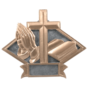 Religious Diamond Plate Resin Trophy - Custom Engraved Award