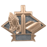 Religious Diamond Plate Resin Trophy - Custom Engraved Award