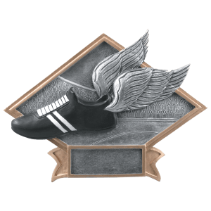 Track Diamond Plate Resin Trophy - Custom Engraved Award