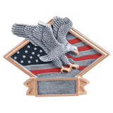 Eagle Diamond Plate Resin Trophy - Custom Engraved Award