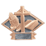 Religious Diamond Plate Resin Trophy - Custom Engraved Award