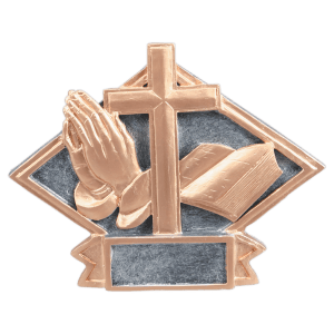 Religious Diamond Plate Resin Trophy - Custom Engraved Award