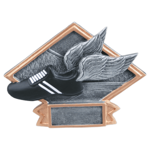 Track Diamond Plate Resin Trophy - Custom Engraved Award