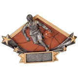 Diamond Star Resin Plate Trophy - Custom Engraved Award