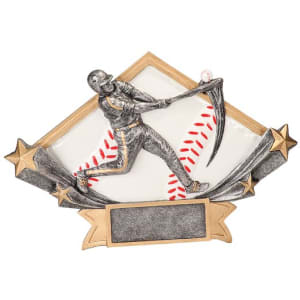 Diamond Star Resin Plate Trophy - Custom Engraved Award