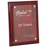 Custom Engraved Piano Finish Floating Acrylic Plaque - Premium Corporate Award - LyteWork