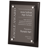 Custom Engraved Piano Finish Floating Acrylic Plaque - Premium Corporate Award - LyteWork