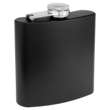3 Oz Powder Coated Flask - Laser Engraved Drinkware