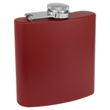 3 Oz Powder Coated Flask - Laser Engraved Drinkware