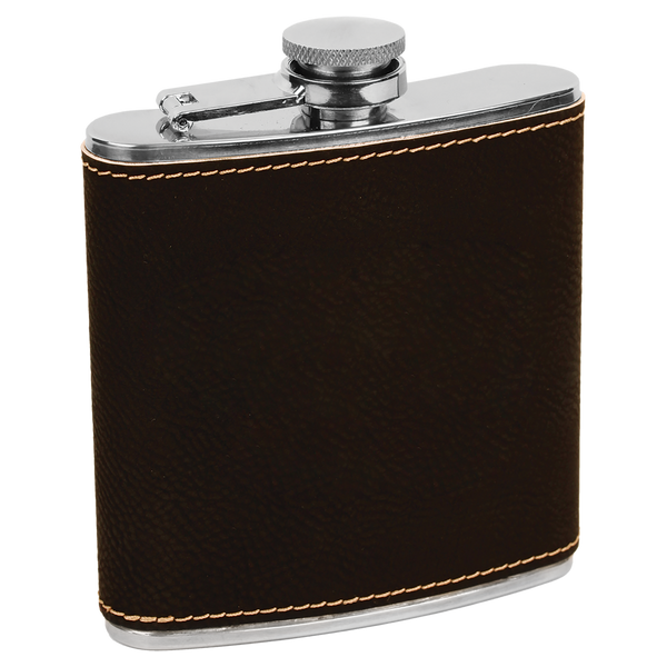 6 Oz Flask - Laser Engraved Drinkware