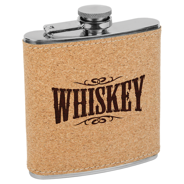 6 Oz Flask - Laser Engraved Drinkware