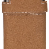 7 Oz Leather Wrapped Flask Kit Lid & 3 Shot Glasses - Laser Engraved Drinkware