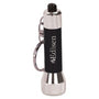 Black with Silver Engraving 5-LED Laserable Flashlight with Keychain - Laser Engraved Gift