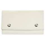 White with Black Engraving Card & Dice Set - Laser Engraved Leatherette