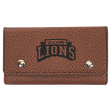 Football with Black Engraving Card & Dice Set - Laser Engraved Leatherette