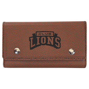 Football with Black Engraving Card & Dice Set - Laser Engraved Leatherette