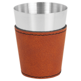 Rawhide with Black Engraving 2 oz Shot Glass - Laser Engraved Premium Glass Award