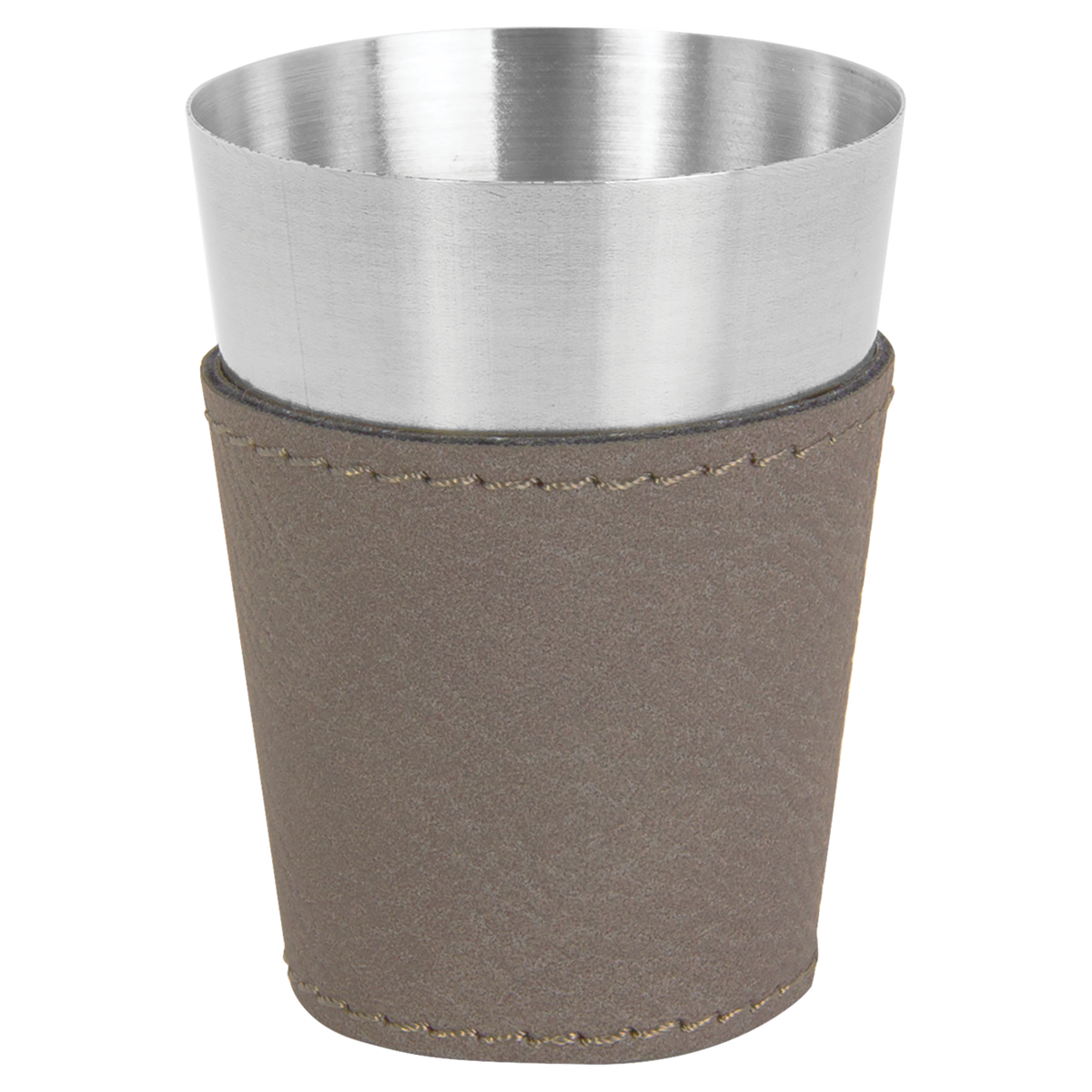 Gray with Black Engraving 2 oz Shot Glass - Laser Engraved Premium Glass Award