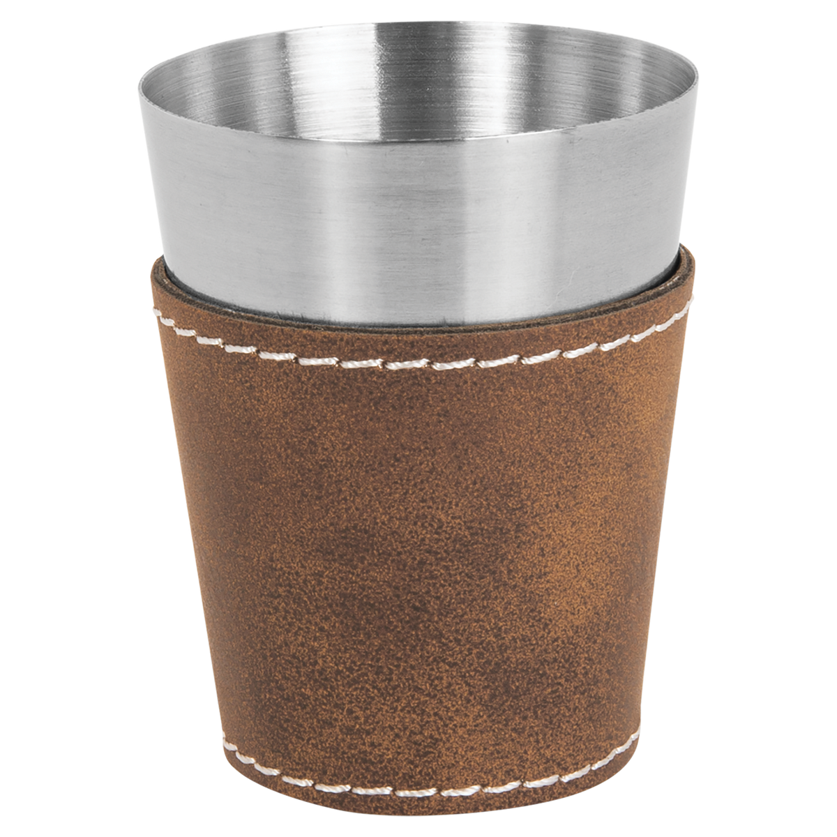 Rustic with Silver Engraving 2 oz Shot Glass - Laser Engraved Premium Glass Award