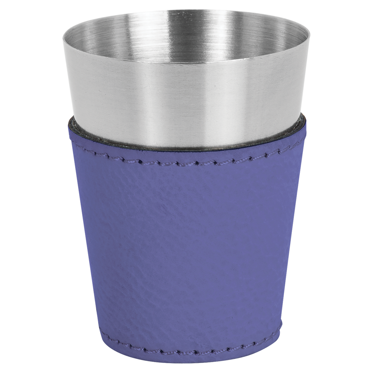 Purple with Black Engraving 2 oz Shot Glass - Laser Engraved Premium Glass Award