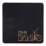 Black with Gold Engraving Leatherette Phone Charging Mat - Laser Engraved Leatherette