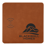 Rawhide with Black Engraving Leatherette Phone Charging Mat - Laser Engraved Leatherette